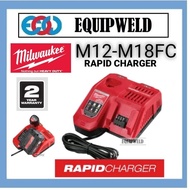 MILWAUKEE M12-M18FC RAPID CHARGER (ORIGINAL) FAST QUICK CHARGE FOR 12V 18V BATTERY PACK M12B4 M12B6 