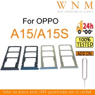 New For OPPO A15 A15S Sim Card Tray Slot Holder Card Holder Reader SD Slot Adapter Replacement Part