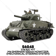 TAMIYA 56048 R/C Kit 1/16 M4 Sherman 105mm Howitzer (Mechanical Steering System)