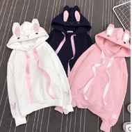 Cute Rabbit Ear Hoodie Loose Hoodie for Women Cute Pastel Hoodie Rabbit Sweater