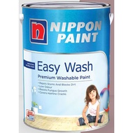 (NO RETURN/ NO EXCHANGE )Nippon Paint Easy Wash Emulsion Paint 1L for interior masonry surfaces (mat