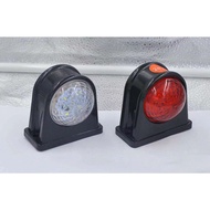 1Pcs Truck Lori LED Side Lamp 12V 24V Red White Side Marker Signal Light