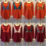 8017 blouse lycra borong murah