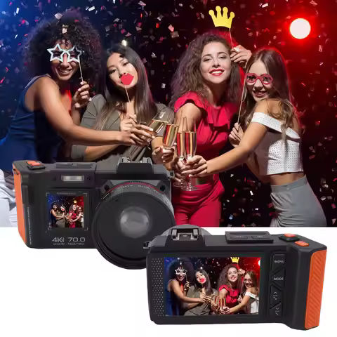 4K Digital Camera Digital Camera 4K 70MP 50X Zoom Auto Focus Wide Angle F1.8 DSLR Camera With Double