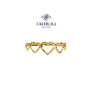 AIHUA Cincin Fesyen Stamping Cincin Emas 916 Ori