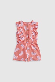 ชุดเพลย์สูทเด็กผู้หญิง Mothercare Butterfly Jersey Playsuit HC543