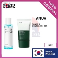 Anua Toner & Sunscreen Set
