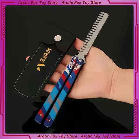 23cm Valorant Weapon Yoru's Stylish Butterfly Comb Melee Game Metal Weapon Model Game Samurai Weapon