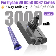 New🌳QM For Dyson V6 Battery Vacuum Cleaner Battery For Dyson V6 Fluffy V6 Animal SV03 SV05 SV07 SV09 DC62 DC58 DC59 DC61