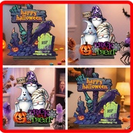 Explosive Halloween Tombstone Wooden Plaque Ghost Festival Courtyard Horror Pumpkin Ghost Prop Decor