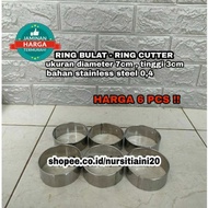 6pcs 7cm round rings / cutter rings / Bread rings / Cake molds