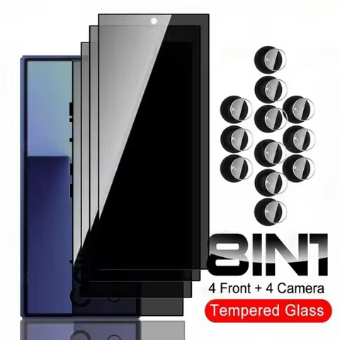 8 in 1 Privacy Tempered Glass for Samsung Galaxy Z Fold7 Camera Glass ZFold7 Fold 7 5G Lens Screen P