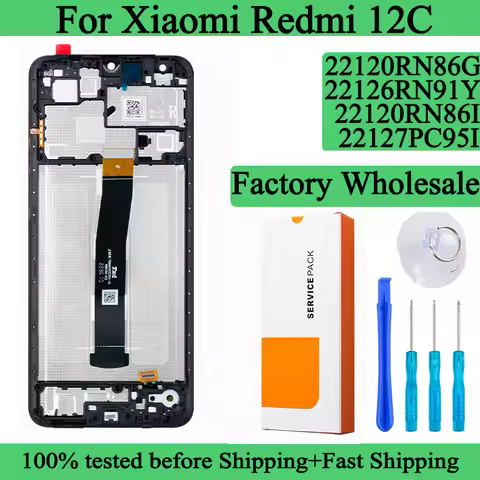 22120RN86G 22127PC95I Premium Lcd For Xiaomi Redmi 12C Display Touch Screen Digitizer Panel Assembly