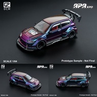 DCM 1/64 Kevmannz 1996 EG6 Hatchback Wide Body "APAxpo" Exhibition Limited Diecast car Car Model Sim