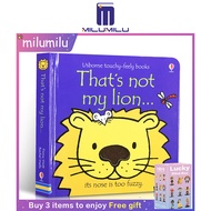 milumilu Usborne Original English book Thats not my lion Touch book Childrens educational toy pictur
