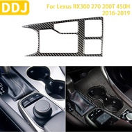 For Lexus RX300 270 200T 450H 2016-2019 Accessories Car Carbon Fiber Interior Gear Shift Panel Trim 