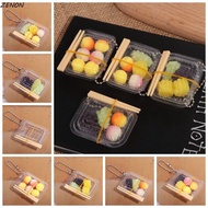 ZENON Mini Fast Food Box Keychain, Plastic Fast Food Box Simulation Fast Food Box Keychain, DIY Ins 