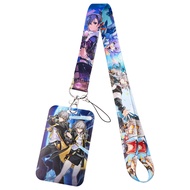 Xing Qiong honkai Star Rail lanyards ผู้ถือป้าย ID พวงกุญแจสายคล้องคอพวงกุญแจแขวนเชือกที่ใส่กุญแจของ