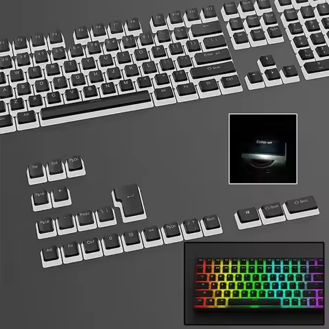 Pudding Keycap for GMK87 GMK81 GMK67 K617 M87 129 Keys OEM PBT Key Cap Backlit for Mx Profile Mechan
