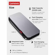 Lenovo GO USB-C Laptop Power bank 20000mAh 65W with build-in Type-C cable (40ALLG2WWW)