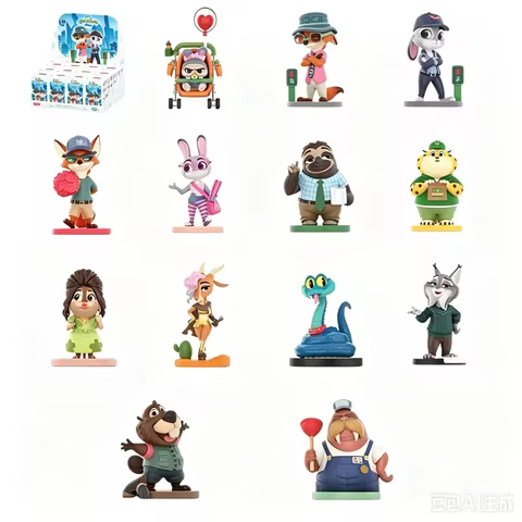 POP MART Disney Zootopia: Next Adventure Series Blind Box Mystery Box Kawaii Ornaments Figurines Hom