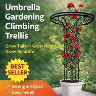 Umbrella Gardening Climbing Plant Trellis | Single & Double Circle 65–210cm | Heavy Duty Support for