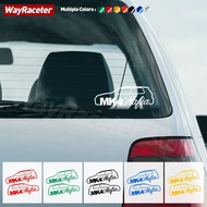 {Uu film pasting}2 Pcs Reflective Car Window Sticker Body Fender Door Side Creative Graphics Vinyl Decal For Volkswagen VW Golf 4 MK4 Accessories