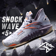 [ANTA X Kyrie irving]shock wave 5 รองเท้าบาสเก็ตบอลชาย กันลื่นทนต่อการสึกหรอ รองเท้ากีฬาผู้ชาย  8123