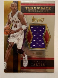 速龍球衣咭 - Vince Carter 著過嘅波衫 (Toronto Raptors!!!!) NBA Card