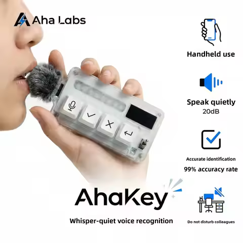Custom Ahakey X1 Keyboard Claude Cursor External Vibe Coding Keyboard Voice Input Smart Keyboard for