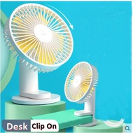 *CLEARANCE*2Way USB Rechargeable Clip Desk Fan|Clip On Table Fan||Roating Desk Fan|Stroller|Office|Wireless