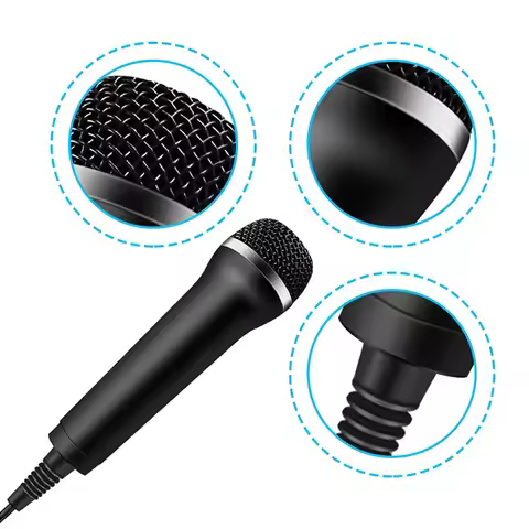 Universal USB Wired Microphone Karaoke Mic for PlayStation 4 Switch Wii Xbox PC