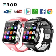 EAOR 4G LTE Dual Camera Children's Smart Watch Whatsapp Google Play 1+8GB Android 9.0 GPS 1080Mah Waterproof Student Phone Watch