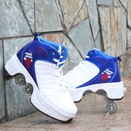 Four-Wheel Heelys Transformative Shoes Adult Male and Female Skates Children Student Double-Wheel Au