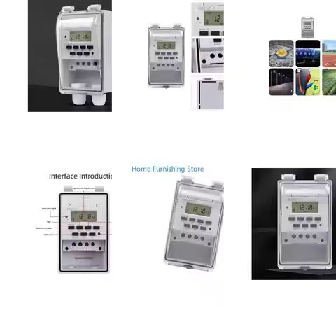 220V 30A Digital Timer Switches Electronic Hour Weekly Programmable Time Controllers 1Min - 158H Tim