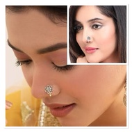 nose pin accessories silver color polish Ring Clip-On Type Easy To Use No Pain Products From India