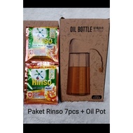 Rinso and oil pot packages