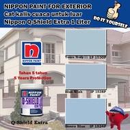 Nippon Paint Q-Shield Extra Exterior Collection 1 Liter Yours Truly 1530P / Blue Wish 1538P / Bosco 