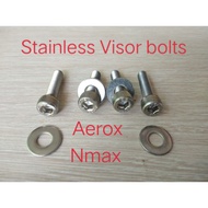 aruh mc parts stainless visor bolts set 4pcs for yamaha Nmax/Aerox.