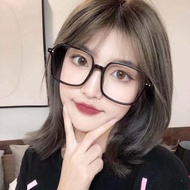 Women Glasses Frame Oversized Square PC Eyeglasses Frame Vintage Reading Glasses Clear Lens Transpar