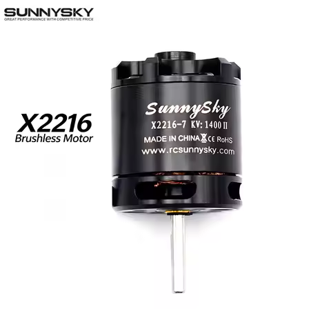 SunnySky X2216 2216 880/1100/1250/1400/1800/2400KV II Outrunner Brushless Motor Long Shaft For RC Mo