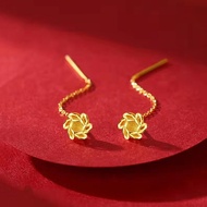 Emas 916 Subang  | Gold 916 Hoop Earring /Clover Earrings gold 916