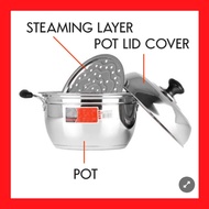 22CM Multipurpose Kitchen Cooking Pot and Steamer Cooker