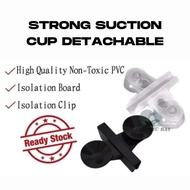 【1 set 2pcs】Aquarium Fish Tank Divider Suction Cup Divider Clip Plastic Sheet Holder Set Detachable Strong Suction