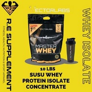 Vectorlabs Master Whey Protein 10 lbs Whey Milk Protein Isolate Concentrate 4,5kg