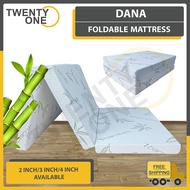 Twentyone Dana Foldable Anti-static Bamboo Foam Mattress (Single/Super Single Available）