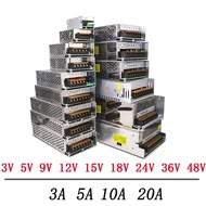 3V 5V 9V 12V 15V 18V 24V 36V Power Supply 3A 5A 10A 20A Switching Power Supply 12 V Volt 220V to 12V