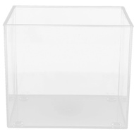 Tangki Ikan Emas Lutsinar Desktop Tangki Ikan Akuarium Persegi Desktop Tangki Ikan Plastik Mangkuk I