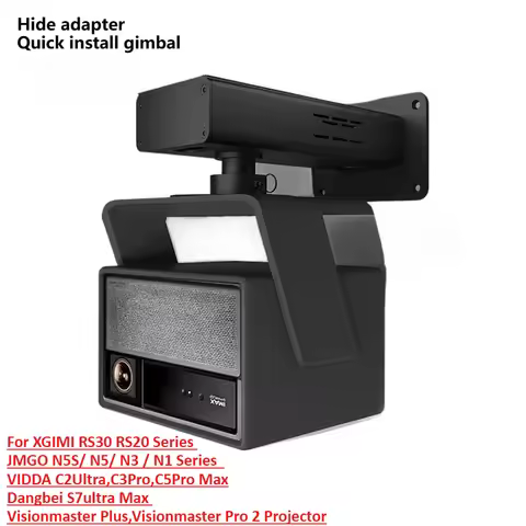Best Projector Wall Bracket for XGIMI RS30 Hisense C3Ultra Valerion JMGO Projector,Hidden Adapeter,Q
