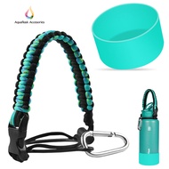 ⭐ Aqua Flask Accessories 22oz Protective Silicone Boot for Water Bottle with Aquaflask Paracord Handle 22oz, 14oz/ 18oz/ 32oz/ 40oz/ 64oz Silicon Boot for Aquaflask Anti-Slip Bottom Silicon Boot for Aquaflask Paracord Handle for Tumbler